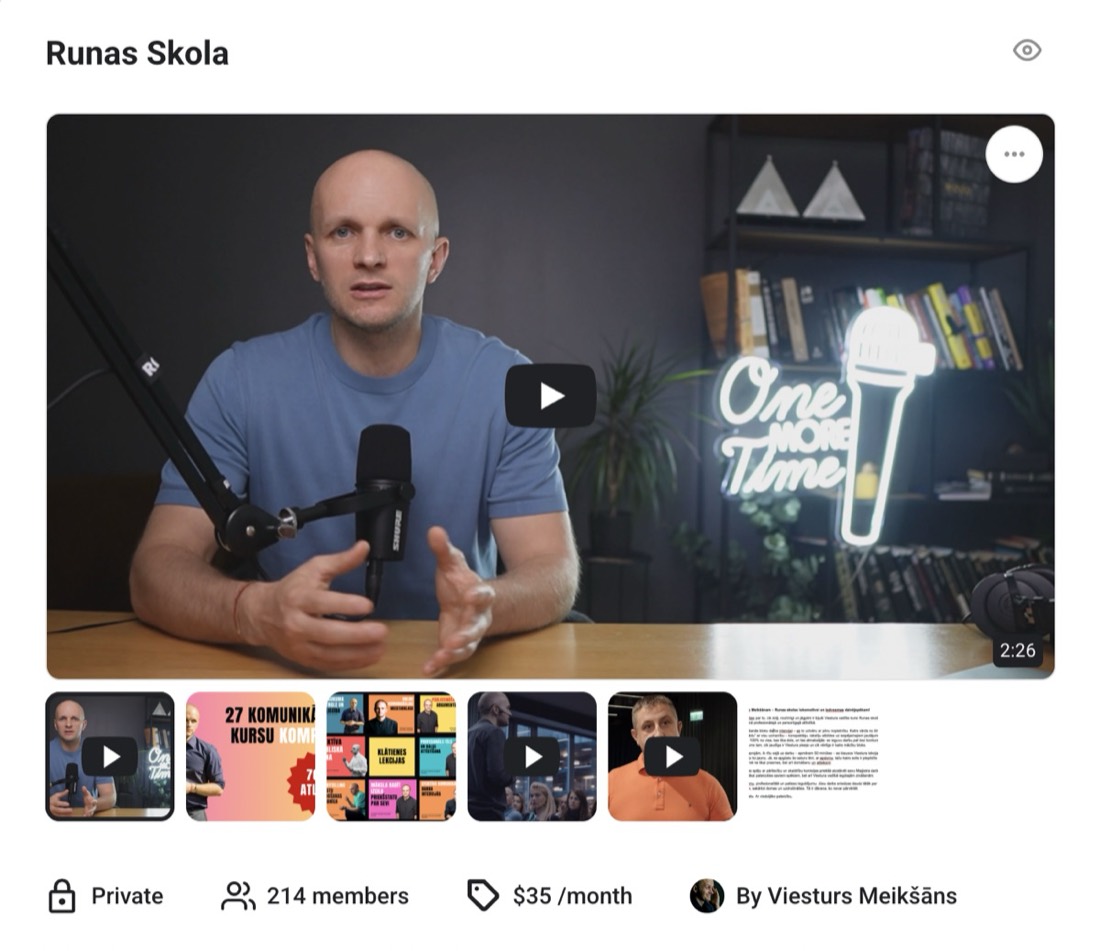 Viesturs Meikšāns — Runas skolas Skool